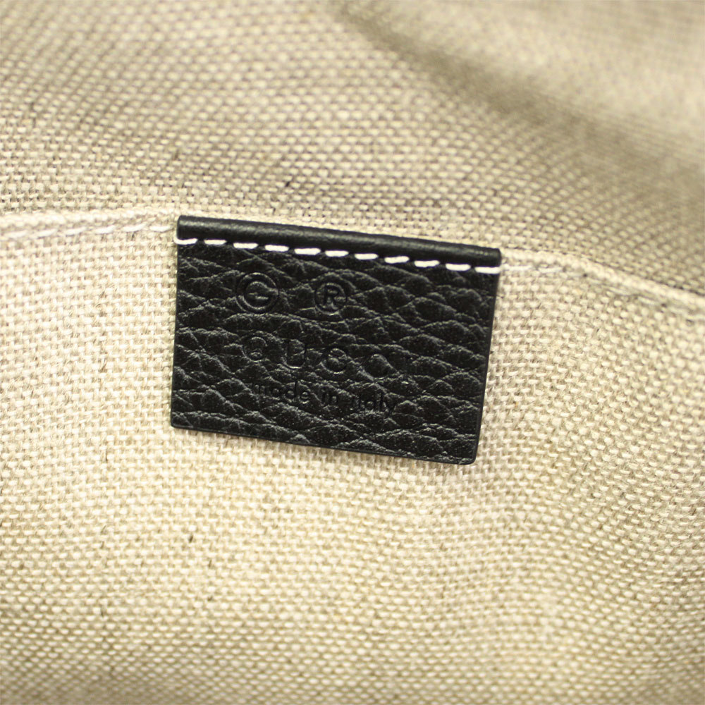 Gucci 2way G Leather With Interlocking Black Char… - image 7